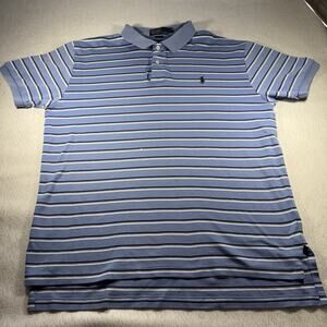 VTG Style Y2K Polo Ralph Lauren Striped Shirt - Men's L